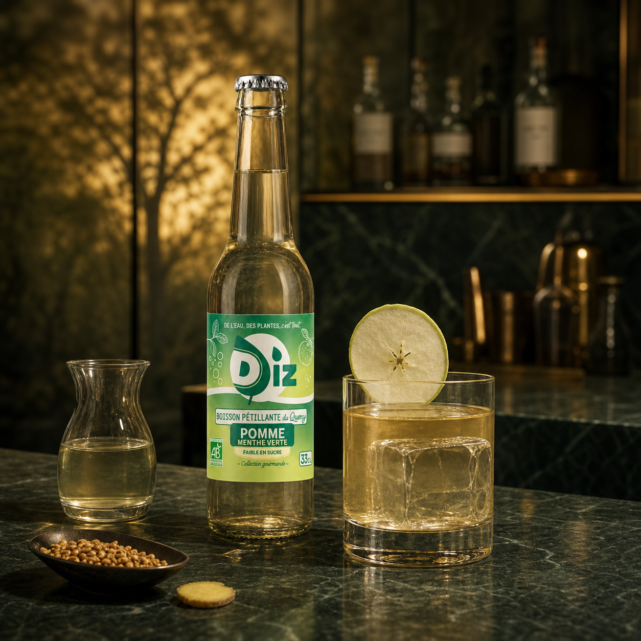 Le Verger Impossible, recette à base de DIZ Pomme Menthe verte